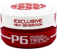 Pion Black Edition P6 Tropical Professional Hair Styling Wax 150 Ml-Professional Styling Wax With Extra Hold And Shiny Look