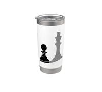 Pion d'échecs Shadow King Gobelet isotherme en acier inoxydable double paroi