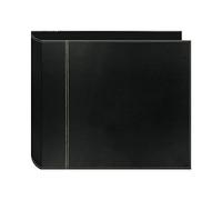 Pioneer 3-Ring Sewn Cover Album 12"X12"-Black/Black