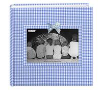 Pioneer Albums Photo 200-pocket Vichy Tissu Cadre Photo de Couverture Album pour Impressions 4 par 15,2 cm, Bleu
