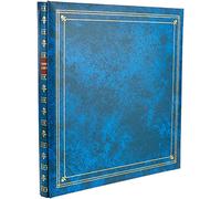 Pioneer Albums Photo 300-pocket Post Bound Album Photo de Couverture en Similicuir pour des Impressions 3.5 par 13,3 cm, Bleu Royal