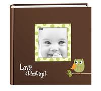Pioneer Albums Photo Ev-246fb/O 200-pocket bébé Chouette Imprimé Design Cadre Photo de Couverture Album, Green, 4 x 6 inch