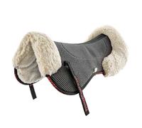 PIONEER Amortisseur Cheval pour Equitation - Tapis Cheval en Laine de Mérinos et Néoprène - Amortisseur de Selle - 59x25cm