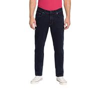 PIONEER AUTHENTIC JEANS Ron Jean pour homme - Coupe droite - Effet délavé, Bleu/noir 6377 6800, 42W / 32L