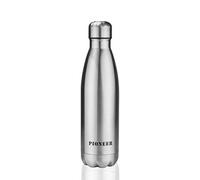 Pioneer Bouteille 500 ml, acier inoxydable, bouteille isotherme sous vide, étanche, garde les boissons chaudes ou froides
