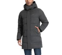 Pioneer Camp Doudoune Homme Hiver avec Capuche Imperméable Veste MatelasséE Chaud Épais Blouson Longue Multi-poche Coupe-vent Manteau pour Toutes les ActivitéS de Plein Air（Granite;XL