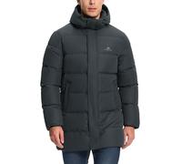 Pioneer Camp Doudoune longue pour homme - Chaude - Coupe-vent - Imperméable - Veste de mi-saison - Doublure épaisse - Veste d'hiver avec poches - Parka - Veste d'extérieur matelassée avec capuche (224