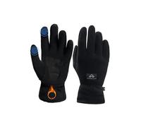 Pioneer Camp Gants de vélo thermiques pour hiver pour homme et femme, écran tactile, antidérapants, réglables - pour plein air, ski, randonnée, escalade, loisirs, Noir , L