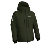 Pioneer Camp Homme Vestes de Ski Imperméables Snowboard Jacket avec Multi-Poches et Capuche Vert M