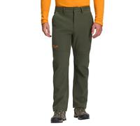 Pioneer Camp - Pantalon d'extérieur pour homme - Softshell imperméable et respirant - Doublé polaire - Vert, XXL