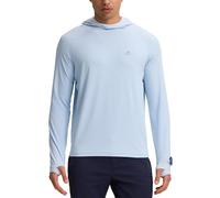 Pioneer Camp Sweat à capuche UPF 50+ pour homme comme t-shirt de protection UV - Rashguard d'extérieur à séchage rapide pour les sports nautiques, la pêche et l'été avec trou pour les pouces, bleu, XL