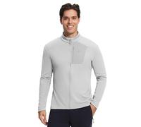 Pioneer Camp Veste polaire pour homme à enfiler - Chaude, respirante et à séchage rapide - Polaire Hoteasy extensible dans les 2 sens - Cardigan d'extérieur en tricot - Col montant pour la randonnée