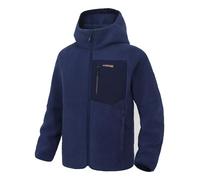 Pioneer Camp Veste Polaire ZippéE Homme - Capuche Haute, Tissu Chaud et Confortable, 5 Poches Fonctionnelles - Parfaite pour RandonnéE, Trekking, Ski Ou Ville（Navy;XXL