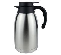 Pioneer Carafe à café intérieure sous vide, acier inoxydable, finition satinée, couvercle plat en acier inoxydable, 2 litres