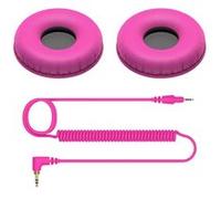 Pioneer DJ HC-CP-08-V Coussinets et câble spiralé pour casque Pioneer DJ HDJ-CUE1 (Rose)