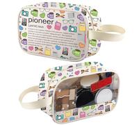 Pioneer Jw Trousse de maquillage pour l'école - Cadeau pour témoins de Jéhovah - Pour remise de diplôme - Trousse de toilette de voyage, Pioneer Tm2, Mode