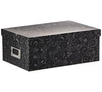 Pioneer Photo Albums Boîte de Rangement pour Photos, Tableau Noir, Motif Floral