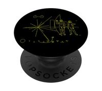 Pioneer Plaque from Earth & Mankind to Aliens PopSockets PopGrip Adhésif