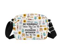 Pioneer Sac à bandoulière avec inscription « Be The Pioneer Woman Then Be Her », Pioneer Woman Hb