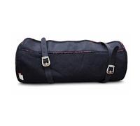 PIONEER Sacs de Selle pour Chevaux en Cuir et Tissu - Idéaux pour l'Équitation, la Randonnée et les Balades à Cheval - Design Arrière en Forme de Banane - Robustes et Confortables - Noir