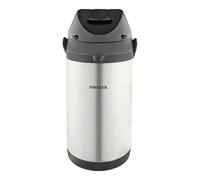 Pioneer Flasks SS40HC Bouteille isotherme en acier inoxydable pour eau chaude et froide, thé, café, 4 litres, argenté