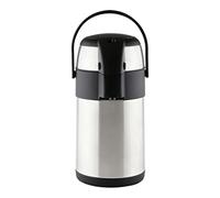 Pioneer Thermos de 2,2 litres, Pompe à Pression: Distributeur de Boissons | Corps en acier inoxydable, couvercle et poignée de transport en plastique ; garde les boissons au frais jusqu'à 24 heures