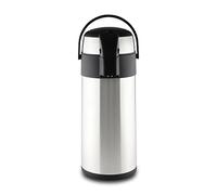 Pioneer Thermos de 4,0 litres, Pompe à Pression: Distributeur de Boissons | Corps en acier inoxydable, couvercle et poignée de transport en plastique ; garde les boissons au frais jusqu'à 24 heures