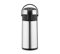 Pioneer Thermos de 5,0 litres, Pompe à Pression: Distributeur de Boissons | Corps en acier inoxydable, couvercle et poignée de transport en plastique ; garde les boissons au frais jusqu'à 24 heures