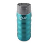 Pioneer Travel Flask, gourde en acier inoxydable à double paroi isolée sous vide pour boissons chaudes et froides - chaudes 8 heures, froides 24 heures, 350ml, bleu