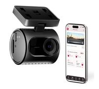 Pioneer VREC-H120SC Caméra de tableau de bord compacte, résolution 1,5 K discrète pour voiture avec détection d'impact, couverture grand angle 120 degrés, WiFi intégré, app Companion, USB-C