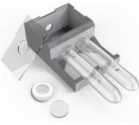 PioneerAnts Nid de fourmis avec 2 tubes à essai - Ferme transparente à fourmis pour adultes - Tube à essai imprimé 3D - Pour fourmis vivantes et reine (tube C)