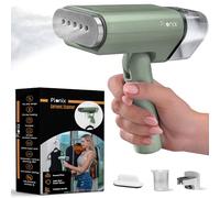 Pionix Défroisseur vapeur portable - Défroisseur vapeur pliable 2 en 1 horizontal et vertical pour vêtements, presse vapeur 1000 W pour la maison et les voyages - Vert, MS220X