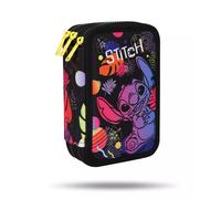 Piórnik 3-komorowy Disney Black Stitch Jumper 3 z wyposażeniem Patio