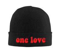 PIORUJK 2025 Bob Marley Un Amour Tricot Chapeau Bonnet Automne Hiver Chapeau Chaud Unisexe Couleur Tendance Artsy Cap pour Hommes Femmes Cadeaux