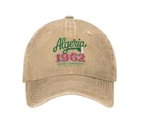 PIORUJK Algérie Afrique 1962 République Casquettes de Baseball en détresse Délavé DZ Couvre-Chef Arabe Hommes Femmes en Plein air Toutes Les Saisons Chapeaux réglables Casquette