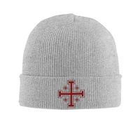 PIORUJK Baldwin IV de Jérusalem Logo Accessoires Hiver Tricot Manchette Bonnet pour Hommes Femmes Skullies Casquettes Tricotées Bonnets Skullies