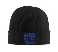 PIORUJK Benson Boone American Heart Tour 2025 Bonnet à Revers en Tricot côtelé pour Chapeaux à Bonnets Chauds d’Hiver Unisexes