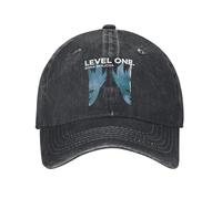 PIORUJK Boris Brejcha Niveau Un Casquette De Baseball Mode en Détresse Denim DJ Musique Tour Snapback Casquette Unisexe Activités de Plein air Cadeau Capuchons Chapeau