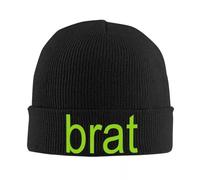 PIORUJK Brat Album Vert Charli XCX Bonnet Chapeaux Skullies Bonnets Chaud Doux Hommes Femmes Unisexe Casquettes Automne Hiver Graphique Bonnet Chapeaux