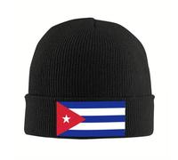PIORUJK Cuba Drapeau National cubain Casquettes tricotées pour Femmes Hommes Bonnets Automne Hiver Chapeau Chaud Melon Cap