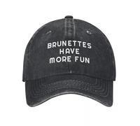 PIORUJK Femmes Hommes Brunes Ont Plus De Plaisir Imprimé Casquette De Baseball Réglable Trucker Dad Hat Casquette De Baseball Snapback