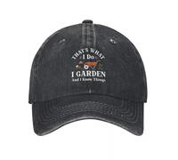 PIORUJK Femmes Hommes C’est ce Que Je Fais Je Jardin Et Je Sais Choses Imprimé Casquette De Baseball Réglable Trucker Papa Chapeau Casquette De Baseball Snapback