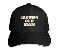 PIORUJK Grumpy Old Man Funny Grandpa Grandparents Baseball Cap Hats on Offer Beach Outing Luxury Cap Mens Women's