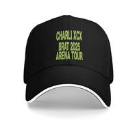 PIORUJK Hommes Femmes Charli XCX Brat 2025 Tour Chapeau Casquette De Baseball À La Mode Papa Chapeau Voyage Couvre-Chef Cadeau