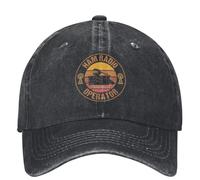 PIORUJK Hommes Femmes Vintage Ham Radio Operator Chapeau Vintage en Coton en Détresse Casquette De Baseball Réglable