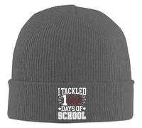 PIORUJK J’AI abordé 100 Jours d’école 100e Jour d’école tricoté Bonnet d’Hiver pour Hommes Femmes Mignon Bonnet en Tricot Taille Unique
