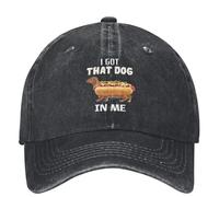 PIORUJK J’AI ce Chien en Moi Chapeaux Teckel Accessoires pour Hommes Femmes Casquette de Baseball Vintage Trucker Hat Couvre-Chef Réglable