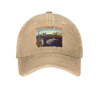 PIORUJK La persistance de la mémoire Salvador Dali Casquette de Baseball Casual Denim Vieilli Art Snapback Plein air Toutes Saisons Chapeau réglable