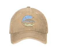 PIORUJK Mont Kilimandjaro Finisher Afrique Casquette De Baseball Classique en Détresse Denim Trekking Randonnée Casquette De Soleil Hommes Femmes Plein Air Réglable Chapeau