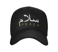 PIORUJK Paix Moderne Arabe Cap Unisexe Couvre-Chef d’été Casquette de Baseball Ajustable